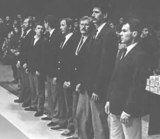 TeisÄ—jų kolegija Sporto HalÄ—je 1991 m. KaratÄ— maÄas Lietuva - Lenkija