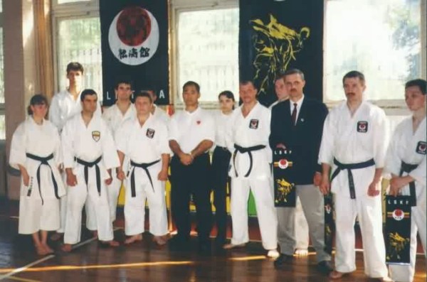 K. Funakoshi 8 Dan ir juodi LSKF diržai