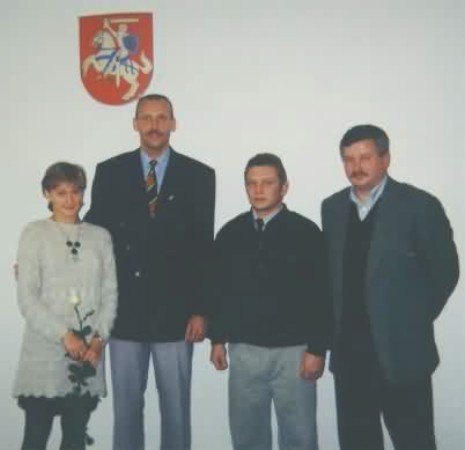 Sportininkės pagerbimas LR kūno kultūros ir sporto departamente